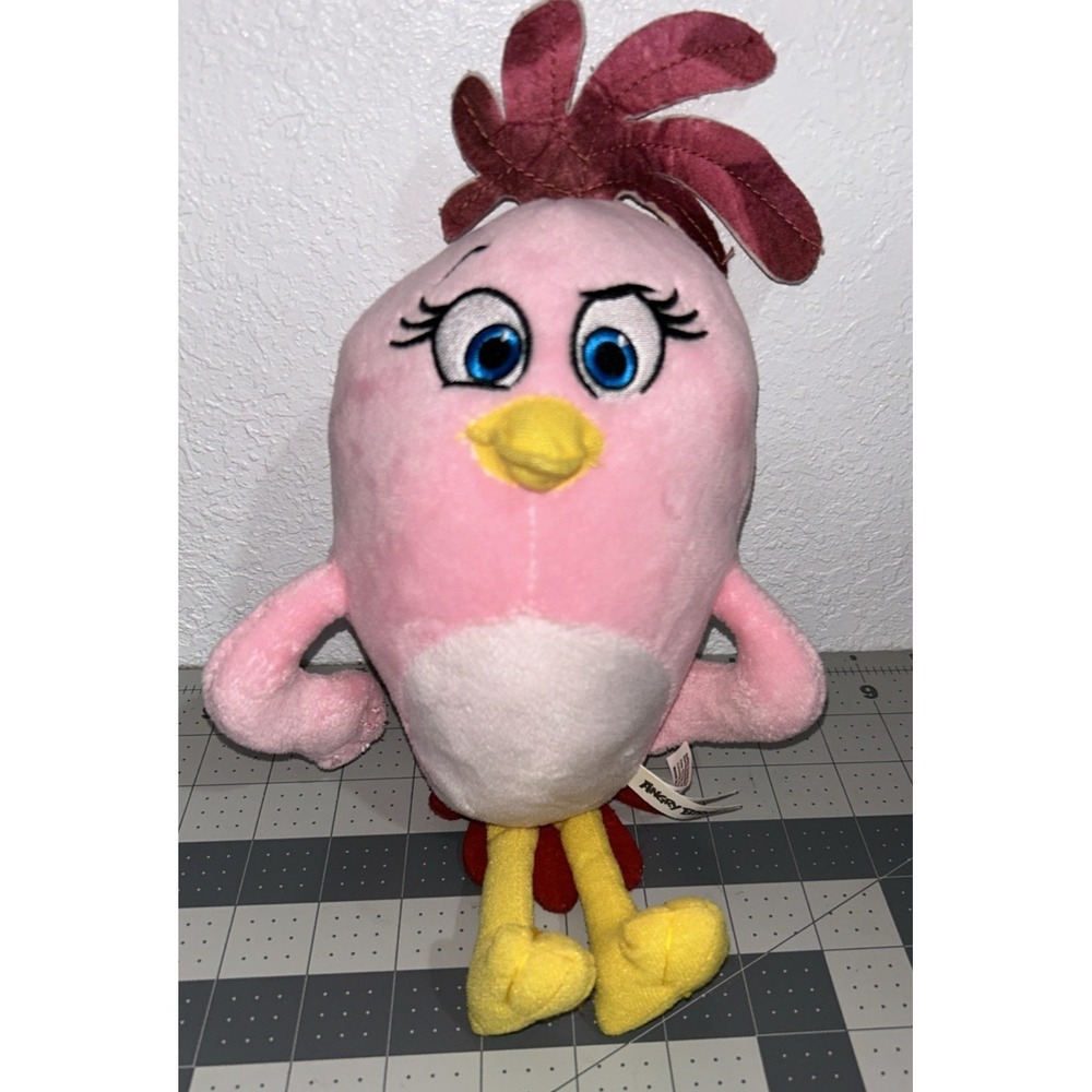 Angry Birds Stella Plush Pink Stuffed Animal Toy‎ Factory 9 inch 2019 Vintage